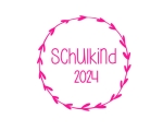 Schulkind 2024 Bügelbild